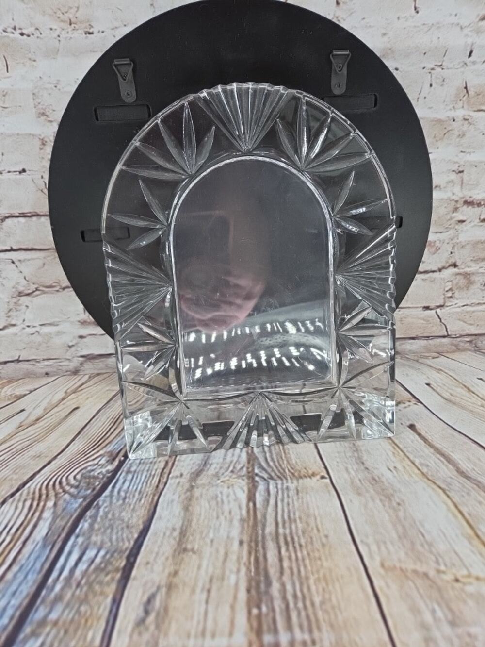 Mikasa Monarch Crystal Cathedral Photo Frame Austria Heavy Lead Crystal